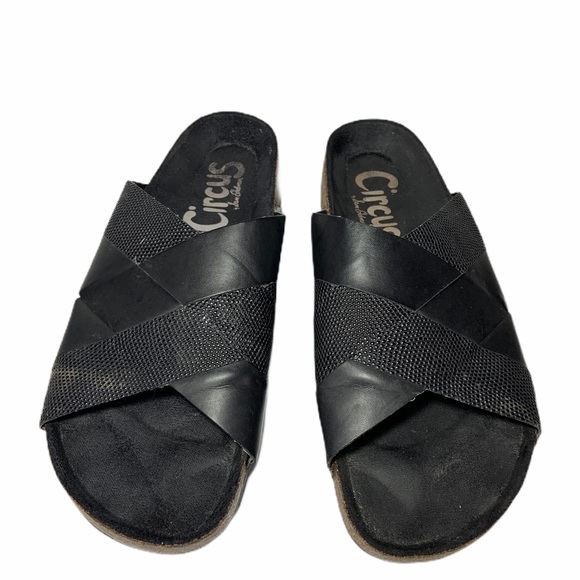 Circus by Sam Edelman Black Slide On Sandal Sz 8 - Picture 2 of 7